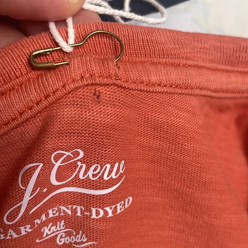 J. Crew Men Slim slub cotton garment-dyed T-shirt Short Sleeve NWT
